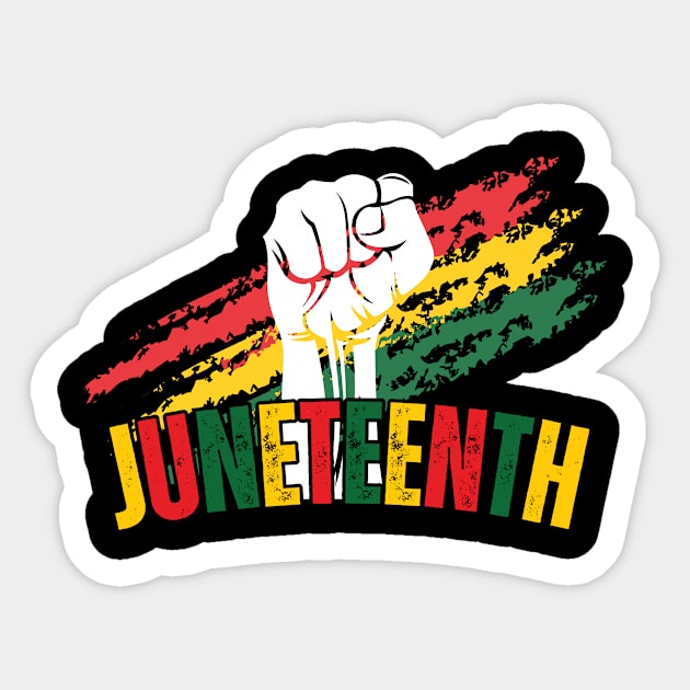 Juneteenth V1 Sticker by EyesArt